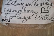 Love quote home wall decal