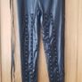 Black Faux Leather Leggings Image 2