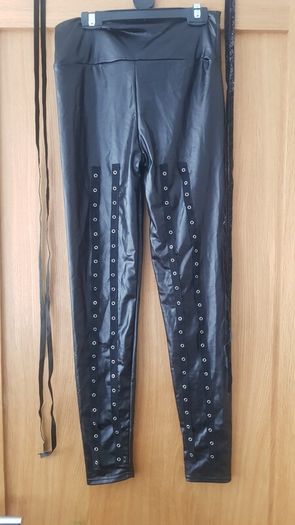 Black Faux Leather Leggings