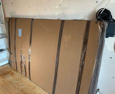 1200mm Flair black rectangle wetroom panel