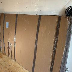 1200mm Flair black rectangle wetroom panel