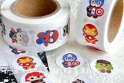 New 500PCS Avengers Roll Sticker MV Decorative Seal Sticker Circular Alliance Hulk Steel Iron Man Sticker Kids Gift Kawaii