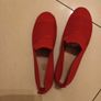 Ladies Red  Slip-On Shoe.  S.5.  New- No Tag. Image 3