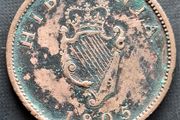 Hibernia 1805 George III Half Penny coin