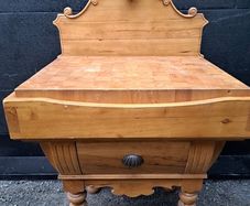 vintage butcher's block