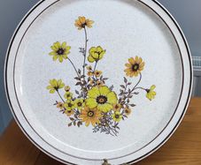 "Vintage Arklow Ireland Brendan Erin Stone Wild Flowers 8162" Chop Plate