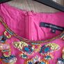 French Connection Silk Pink Beaded Scoop Neck Long Sleeve  Size Label 12 Image 2