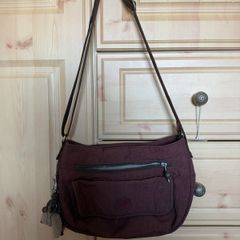 Kipling crossbody bag in dark red