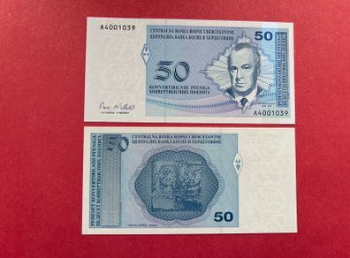 Bosnia  Herzegowina. 50 Pfeniga  1998. Pick  57a  ( Uncirculated )