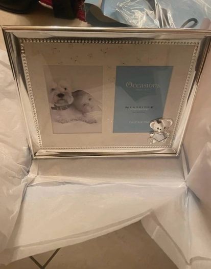 Newbridge silverware baby photo frame
