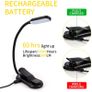 Rechargeable Book Light 7 LED Reading Light with 3-Level Warm Cool White Daylight Flexible Easy Clip Night Reading Lamp in Bed Image 3