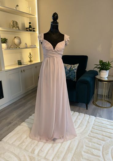 Ladies Blush Pink Bridesmaid Maternity Dress / Special Occasion Dress from Little Mistress. Size UK 8 / EU 36