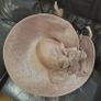 Metallic Blush Disc Shape Fascinator Image 3