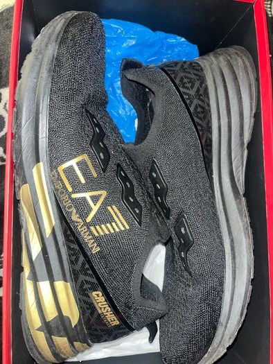 Armani shoes Crusher Distance Knit sneakers trainers