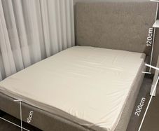 Double bed with mattress