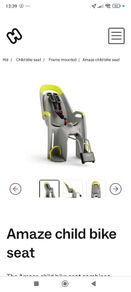 Hamax Amaze child bike seat