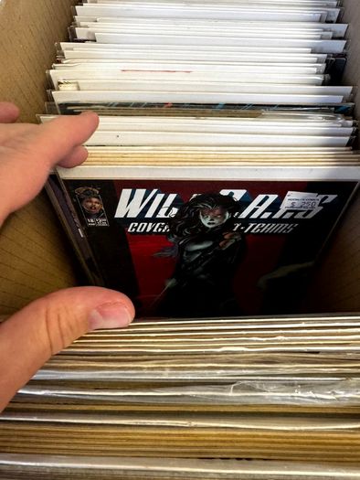 Image Long Comic Box w 275 comics for Sale