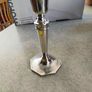 Walker & Hall 1935 Sheffield Hallmarked Sterling Silver Matched Just one of Hexagonal Art Deco Candlesticks / Candle Holders - 15cm High. 122 Gr. Image 2