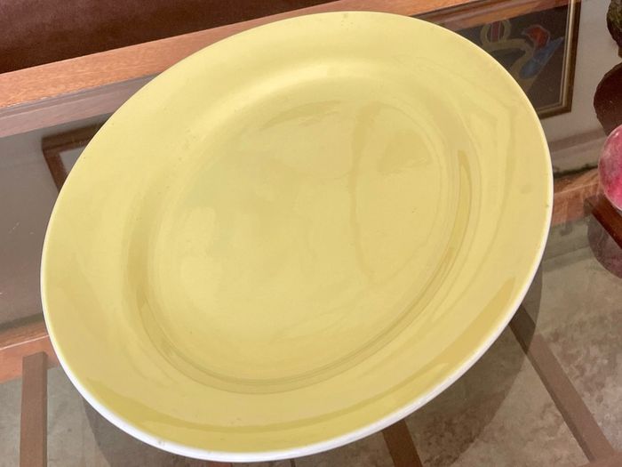 Arklow Pottery Ireland Farmhouse Kitchen Display Platter Pale Yellow 1960s