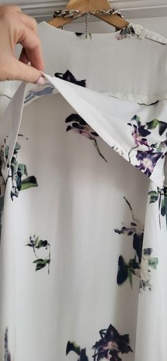 French Connection Floral Shirt Dress Sz 10uk