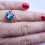 Vintage 9Ct Yellow Gold Sapphire Ring size O - 2,8g Image 10