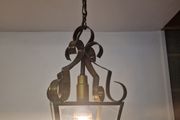 Vintage French style brass lantern ceiling light