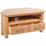 TV Cabinet with Drawer 88 x 42 x 46 cm Solid Oak Wood Image 3
