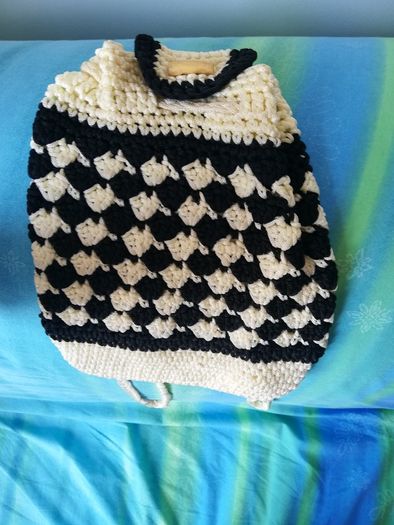 Handmade crochet backpack
