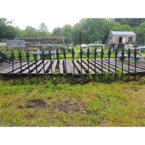 Railing 4  Wrought Iron Wall Dark  KAS15