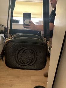 Ladies black crossbody bag