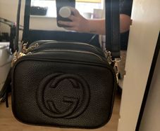 Ladies black crossbody bag