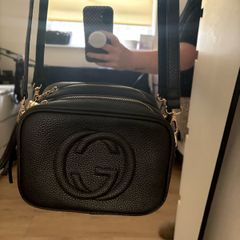 Ladies black crossbody bag