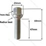10 x New 47mm Extended Bolts Fit Audi, VW, Seat, Skoda M14x1.5 (BC, BCB) Delivery Image 4