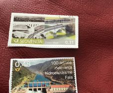 2 stamps from Slovenia