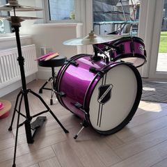 Kids Pink Drum Set