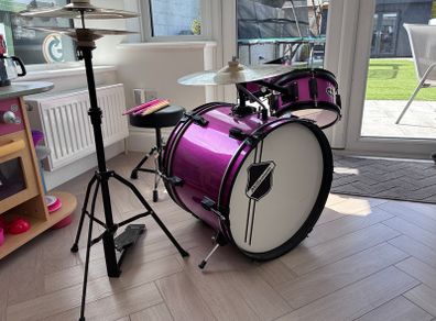 Kids Pink Drum Set