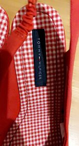 Brand new Tommy Hilfiger red wedge heel