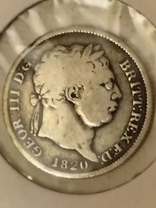 English Shilling 1820