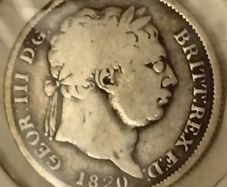 English Shilling 1820