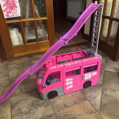 Barbie doll camper van with side
