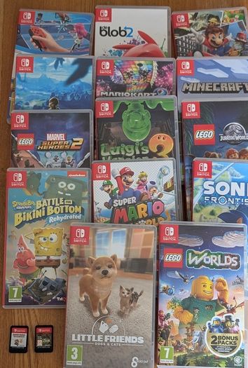 Nintendo switch with 16 games