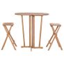 3 Piece Folding Bar Set Solid Teak Wood Image 3
