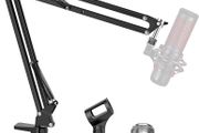 Microphone Stand Mic Arm Micro Boom Arm with 3/8" to 5/8" Screw Adapter, Mic Clip Holder, for HyperX QuadCast, Blue Snowball, Blue Snowball ICE, Blue Yeti, Blue Yeti X, Blue Yeti Pro (FREE POSTAGE)