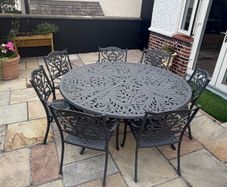 Cast Aluminium Garden Table & Chairs