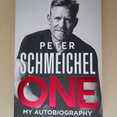 Peter Schmeichel signed book Man Utd legend