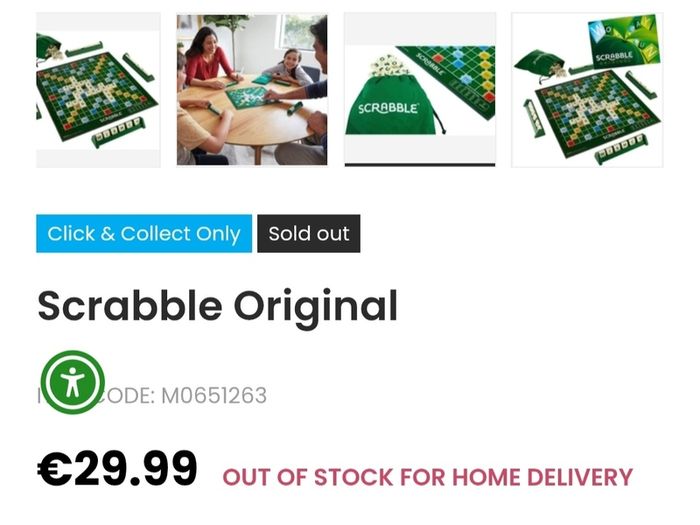 Scrabble Orginal Board Game - RRP - 29.99