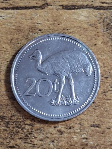 Papua New Guinea 1975, 20 Toea Coin - free standard postage