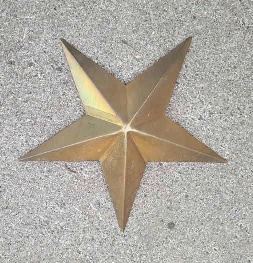 Vintage brass star