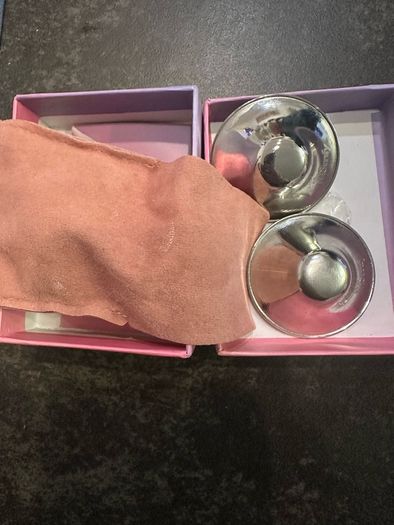 Silver nursing cups