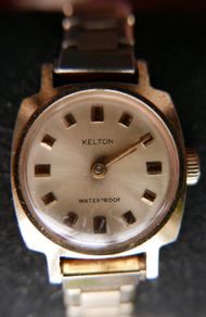 Watch 1973 KELTON Timex Gold Plated Woman Waterproof Watch (works well and keeps time)